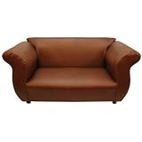 Product details for Fancy child-size Sofa - Brown leatherette, by Fantasy Furniture