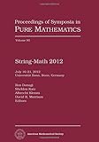 String-Math 2012 : July 16-21, 2012, Universität Bonn, Bonn, Germany