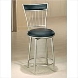 Benson 30" Black Vinyl Swivel Bar Stool