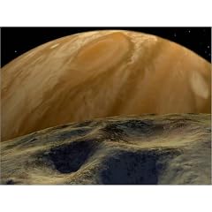 Poster 70 x 50 cm - "Jupiter betrachtet von klein Metis" von Ron Miller / Stocktrek Images - auch in anderen Gr��en und als Leinwandbild erh�ltlich