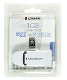 Kingston 1GB Secure Digital Flash Card with MobileLite Card Reader (FCR-ML+SDC/1GB)