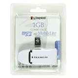 Kingston 1GB Secure Digital Flash Card with MobileLite Card Reader (FCR-ML+SDC/1GB)