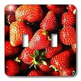 Rewards4life Gifts - Strawberries - Light Switch Covers - double toggle switch