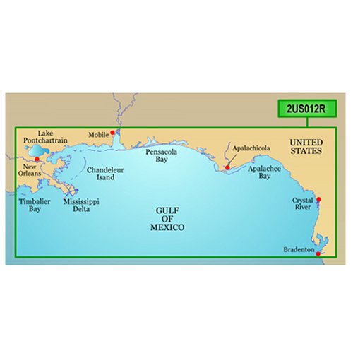 Garmin BlueChart g2 Vision SD Card, Tampa to New Orleans