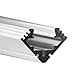 39.4 in. Anodized Aluminum 45-ALU Channel - Klus B4023ANODA