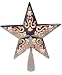 Lighted Silver Star Cutout Design Christmas Tree Topper - Clear Lights