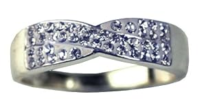 Bague - D05R14276/CRY - Anillo de mujer de plata con cristales (talla: 16.5)