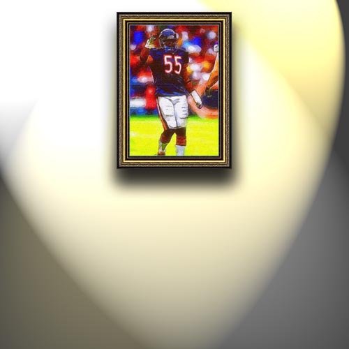 Completely Handpainted American Football Sport Painting, Custom Order FL2595, Oil on Canvas, with Option to Paint Jerry, Brett & Co. from Any Other Favorite Photograph or Picture, Unframed, Size 22'' x 32