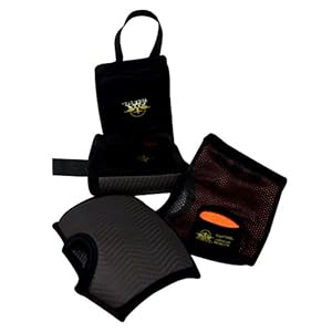 Mens Yoga Paws Travel Size Yoga Mat - Charcoal/ Orange