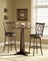 Round Pub Table With Mansfield Swivel Bar Stools
