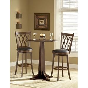 Round Pub Table With Mansfield Swivel Bar Stools by