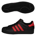 adidas Originals Men's Superstar 2 Sneaker,Black/Scarlet,19 M