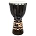 Kalimantan Djembe with Tattoo Gryphon, 19-20" Tall x 9-10" Head