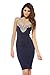 AX Paris Women's Crochet Neck Midi Dress