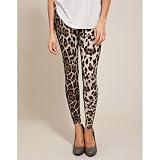 Miso Leopard Print Leggings - Brown - Womens