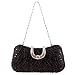 Tom Clovers Women's Glamour Rhinestone Hard Case Evening Wedding Party Clutch Purse Wallet