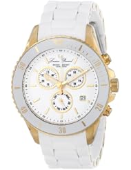 Lucien Piccard Womens LP-93609-YG-22 Mocassino Analog Display Swiss Quartz White Watch