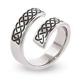 Celtic Knot Stainless Steel Bypass Ring