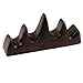 uxcell Home School Coffee Color Wooden 4 Ports Chinese Writing Brush Holder