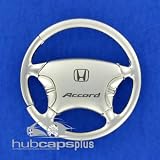 New Honda Chrome Steering Wheel Key Chain Ring