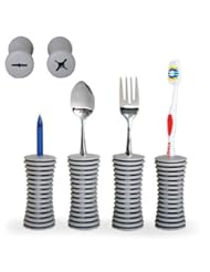 BISS: Ableware 746300000 Universal Built-Up Handle, Gray (Pack of 4) - Maddak Inc