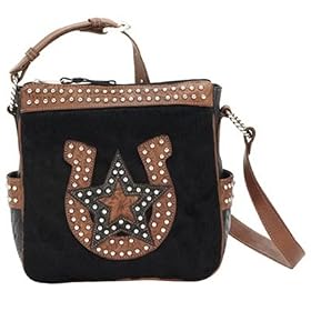 American West Lucky Star All Access Crossbody Bag with Adjustable Shoulder Strap
