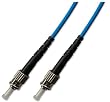 1M 9/125 Singlemode Simplex ST-ST LSZH Armored (Blue) UPC Fiber Optic Cable