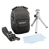 Sony ACC-SHA Accessory Kit For Cybershot [Contains Mini Tripod, Cleaning Kit, LCS-CFR Carry Case]