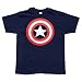 Search : Captain America Navy Logo Cartoon T-Shirt