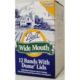 <b>Lids And Bands Canning Dome Wide Mouth Box Of 12</b>