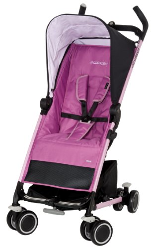 Imagen principal de Maxi-Cosi 13053377 Noa - Silla de paseo compacta con cesta de la compra, capota, protector para la lluvia, pinza para sombrilla color rosa