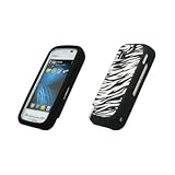 Premium Zebra Design Silicone Gel Skin Cover Case for Nokia Nuron 5230 [Acc ....