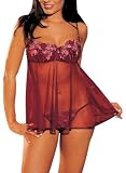 Shirley of Hollywood Women’s Orchid Embroidery Babydoll img