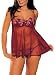 Shirley of Hollywood Women’s Orchid Embroidery Babydoll
