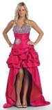 Party/prom 2 in 1 Designer Short/long Wedding Dress #781 (20, Fuchsia) Party/prom 2 in 1 Designer Short/long Wedding Dress #781 (20, Fuchsia)