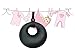 Baby Teething Necklace - Best Teether Necklace for Nursing Moms. Organic, BPA free, Silicone, Natural Teether Ring Donut Pendant for mom to wear. Black. 100% Satisfaction Guaranteed