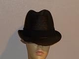 Men Womens Fedora Hat (Black)