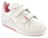 Kappa Falcon Girls Velcro Trainers - White/Pink