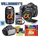 Sony Alpha A200W 10.2MP Digital SLR Camera Kit with Super SteadyShot Image Stabilization with f/3.5-5.6 and 75-300mm f/4.5-5.6 Lenses + Transcend 8GB Compact Flash 133x + 55mm UV Filter + All-IN-1 Card Reader + ICON Digital SLR Gadget Bag + Screen Protector + Clean Wipe Kit