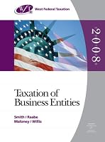 West Federal Taxation 2008: Taxation of Business Entities, Professional Edition (West Federal Taxation Business Entities)