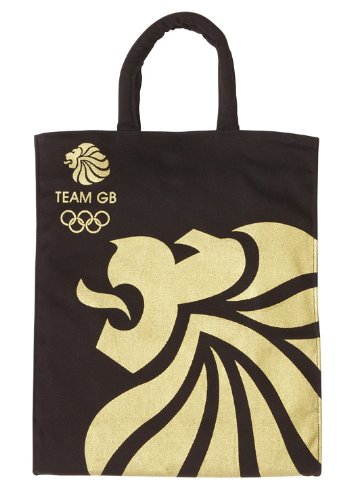 Team GB Black & Gold Medium Canvas Bag