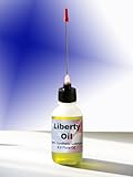 Liberty Oil, 2oz Bottle With EXTRA LONG 3inch Stainless Steel Applicator-100% Synthetic Oil for Lubricating Clocks. Restores and Loosens Clock Movements