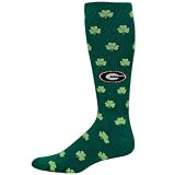 NCAA Georgia Bulldogs Kelly Green St. Patrick's Day Half Cushion Knee Socks