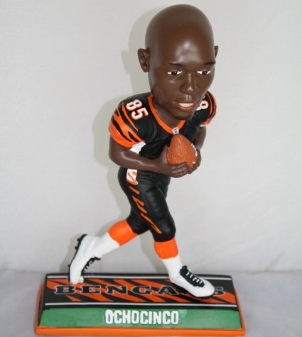 Chad Ochocinco Cincinnati Bengals End Zone Bobblehead Figurine