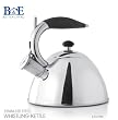 B&E(TM)Stainless Steel Teakettle 2.5 Quarts Whistling Tea Kettle-Zinc-Alloy Handle-Heat Resistance Silicon (XM003)