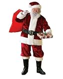 fur t rim, lined pants with pockets, hat, belt wi Glasses, beard, wig and toy sach sold separately.