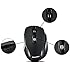EagleTec MR5M2509 2.4GHz Wireless Optical Mouse, Switchable DPI 1000/1500/2000,5 Buttons, 2 Programming Keys with Nano USB Receiver (Black Color)