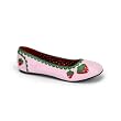 Cute Pink Ballet Flat Strawberry Shortcake Costume Accessory Womens Shoes