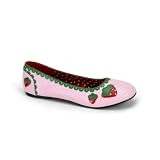 Cute Pink Ballet Flat Strawberry Shortcake Costume Accessory Womens Shoes