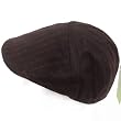 New 7 Panel Soft Wool Pinstripe Ivy Driver Golf Cap Hat * Brown - Large / Extra Large